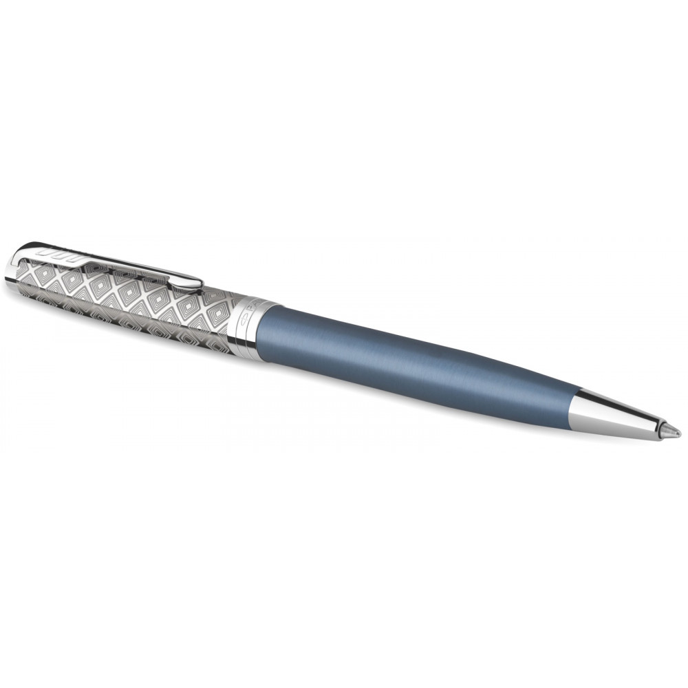 Ручка шариковая Parker Sonnet Premium K537, Metal Blue CT