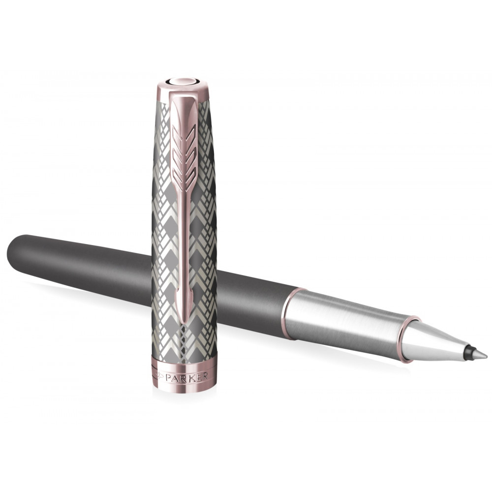 Ручка-роллер Parker Sonnet Premium T537, Metal Grey PGT