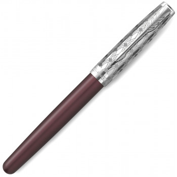 Ручка перьевая Parker Sonnet Premium F537, Metal Red CT (Перо F)