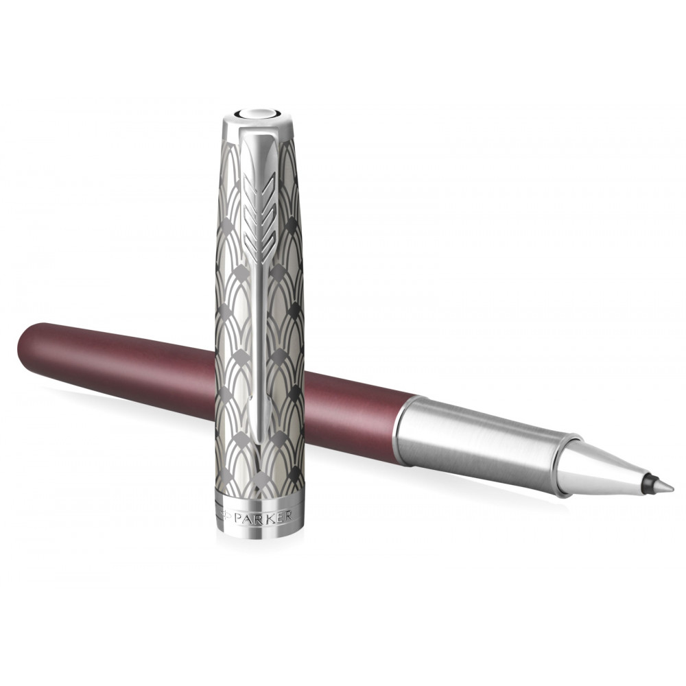 Ручка-роллер Parker Sonnet Premium T537, Metal Red CT