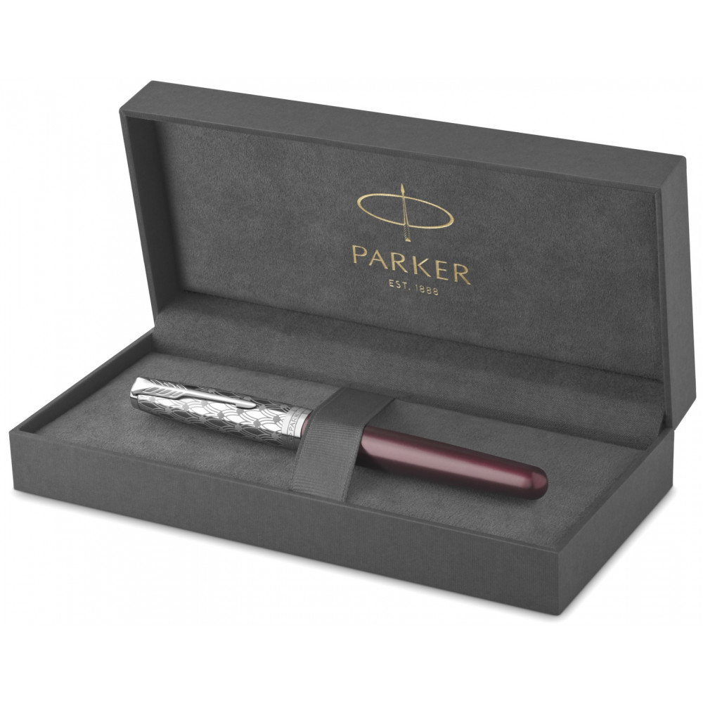 Ручка-роллер Parker Sonnet Premium T537, Metal Red CT