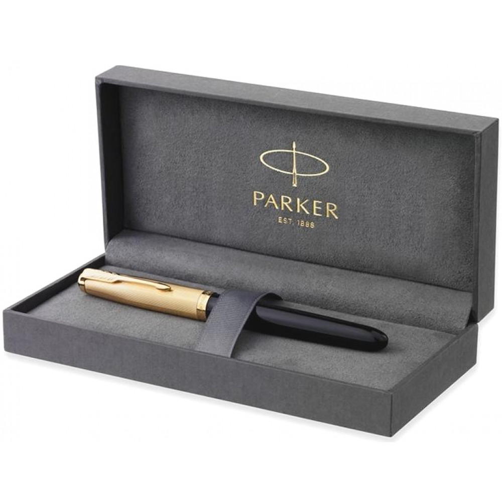 Ручка перьевая Parker 51 Premium, Black GT (Перо F) 2123511